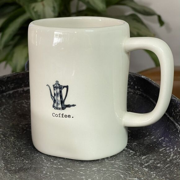 Rae‎ Dunn Coffee Mug Vintage Coffee Pot Graphic Artisan Collection Magenta - Picture 6 of 9